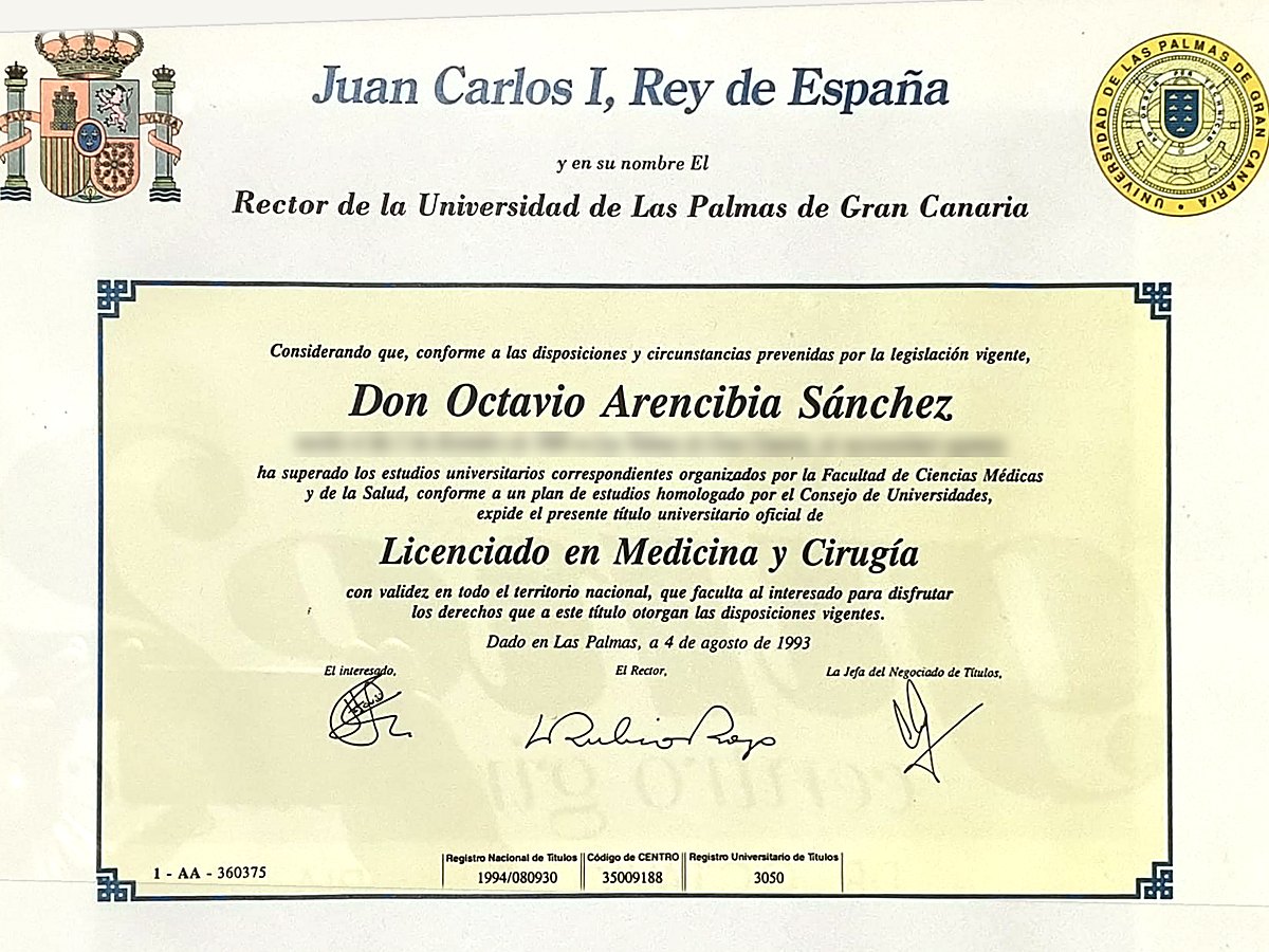 Título de Licenciado en Medicina y Cirugía